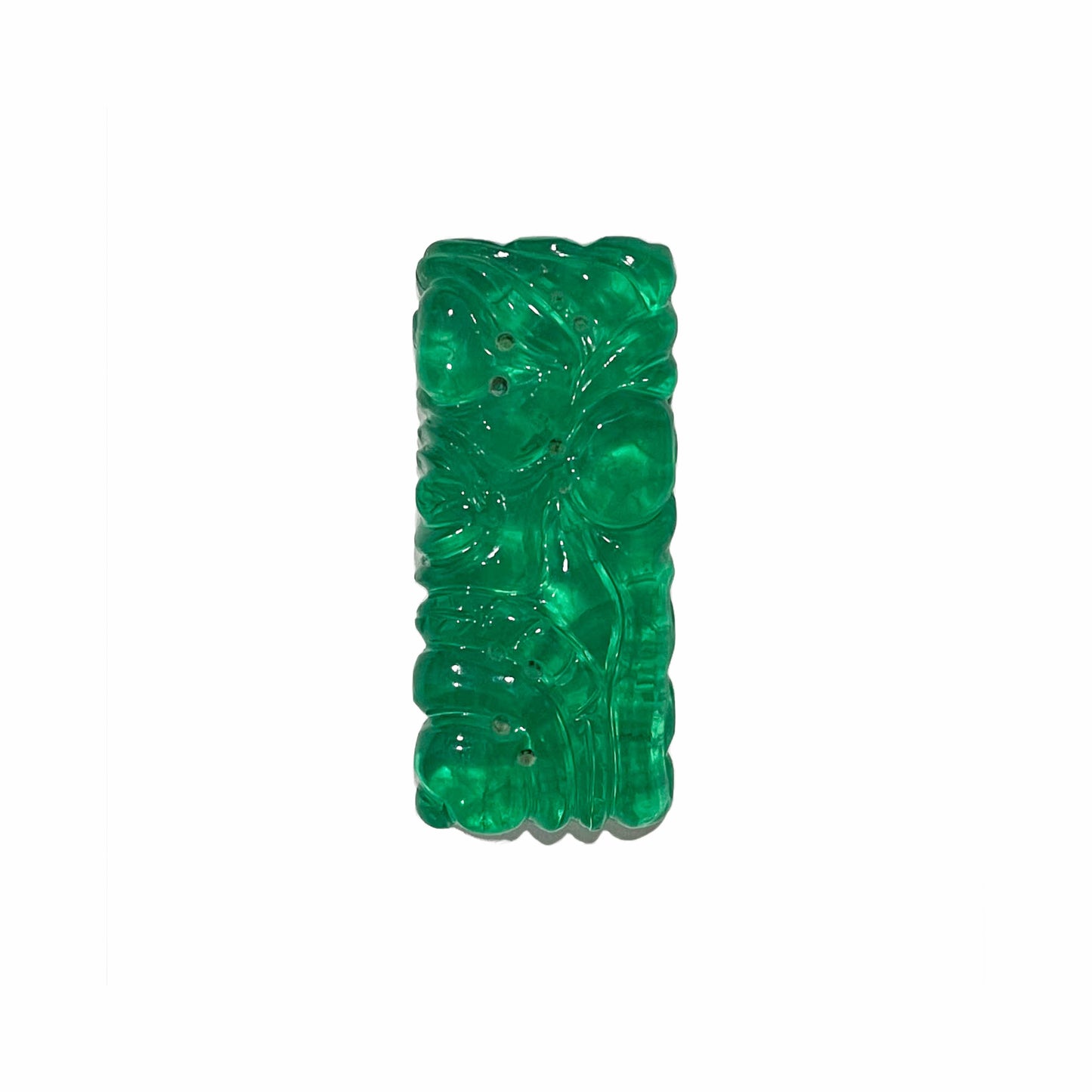 Green Doublet Carving 128.6 carats