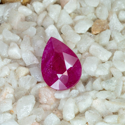 Ruby Pear 14.75 carats