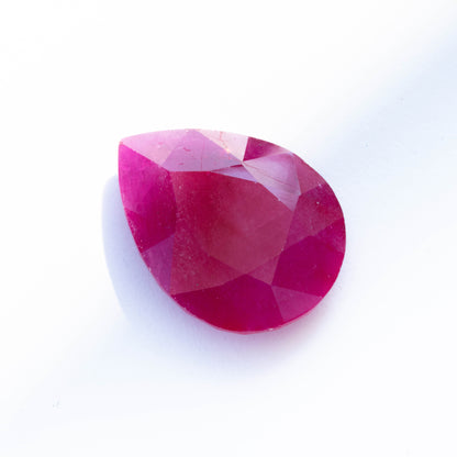 Glass Filled Ruby Pear 49.25 carats