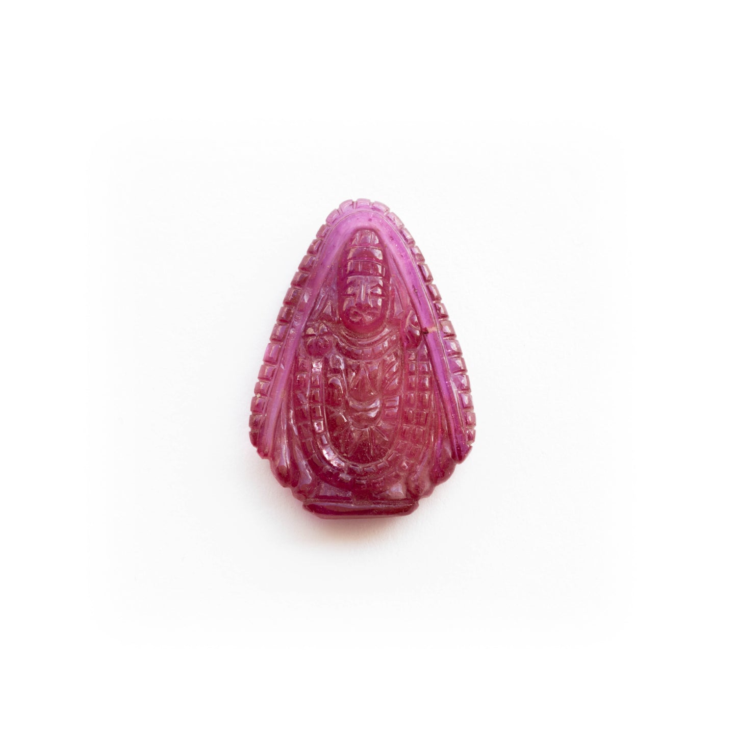 Glass Filled Ruby Balaji Carving 35.17 carat